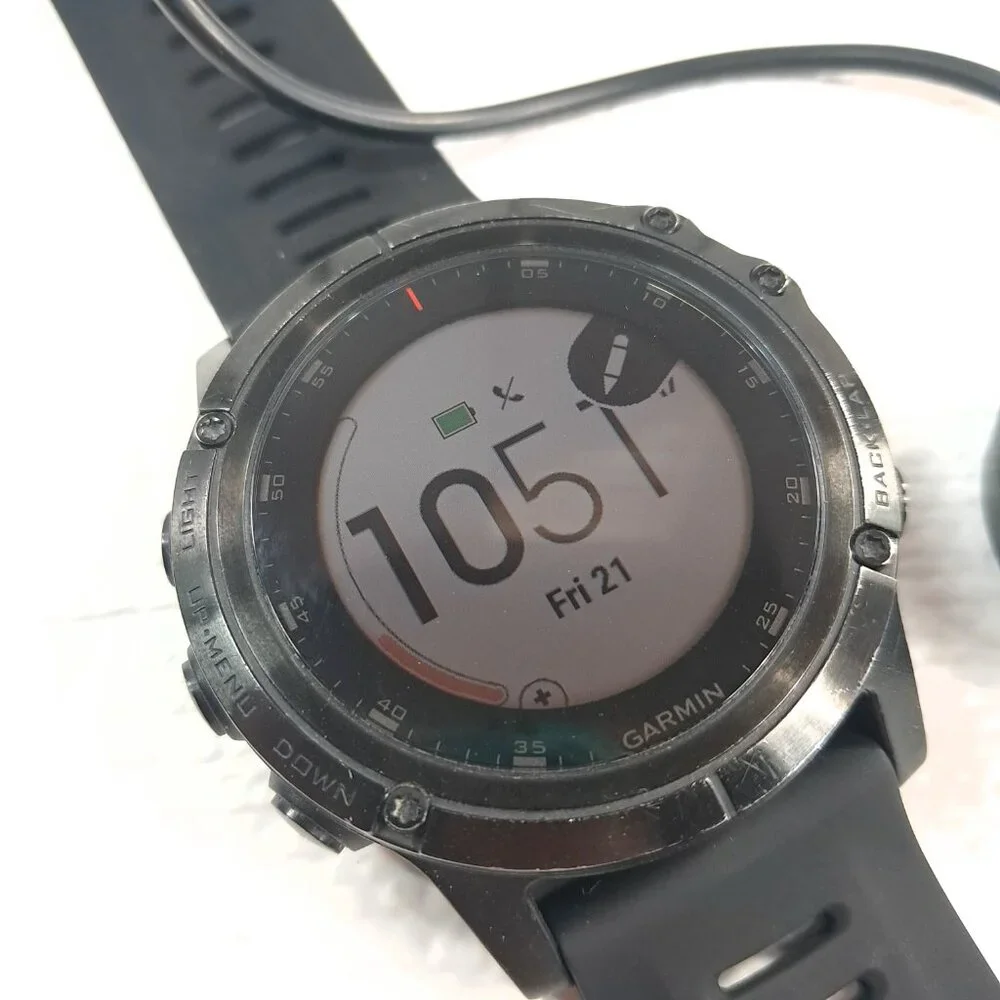 Garmin‎ Fenix 5X Plus Sapphire ultimate multisport GPS watch mapping Black 51mm